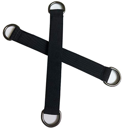 Swing Straps, 2 PCS 24cm / 9.45inches Heavy Duty Hanging Straps Holds 440 lbs with Carabiner Perfect for Tree Swing Seat, Hammock, Plank
