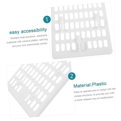 Zerodeko 1 Set Pegboard Wall Storage Rack with Hooks Easy to Install Hanging Board for Organizing Tools Supplies and Accessories Home Kitchen Bathroom and Garage
