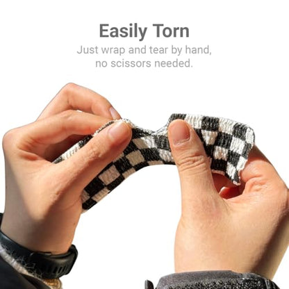 Thumb Tape for Weightlifting & Crossfit (4 Pack, 1.5" x 5 Yards) | Hook Grip Athletic Tape for CrossFit, Powerlifting & Deadlifts, Protects Thumbs, Improves Grip and Training Performance