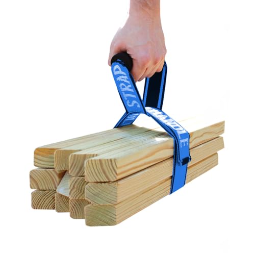 4’ Carry Strap with Handle | Heavy Duty | Adjustable Belt | Easy, Safe, Secure, Lifting, Moving, Carrying Heavy Boxes, Groceries | Best Luggage Strap (Strap-A-handle 4ft. Length, 75lb. Capacity) - color: Heavy Duty - 4' Length, 75lb. capacity