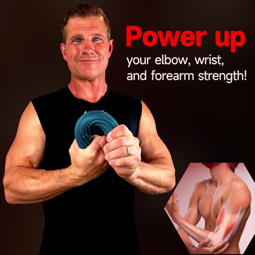 FitBeast Flex Therapy Bar, Tennis Elbow Therapy Bar - Ideal for Relieve Tendonitis Pain & Improve Grip Strength, Fitness Resistance Bar for Golfers Elbow & Tendinitis, Twist Bar for Physical Therapy - color: 3 Piece Set - Red Green Blue