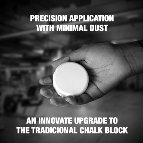 5 Block Chalk Discs, Gym Chalk Blocks, Chalk Discs, Magnesium Carbonate for Better Grip, Weightlifting, Rock Climbing, Gymnastics, Bouldering, Weightlifting, Pool Billiards.