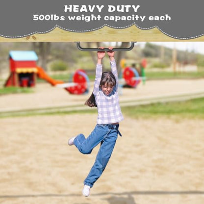 SELEWARE 30" Black Metal Playground Handles Playset Grab Bars Ladder Handle | 500LB 2Pcs Heavy Duty Steel Kids Playground Handles for Indoor/Outdoor Ladder Handrail Swing Set Treehouse Rock Climbing Wall - color: E: 30"-2 Pcs-black