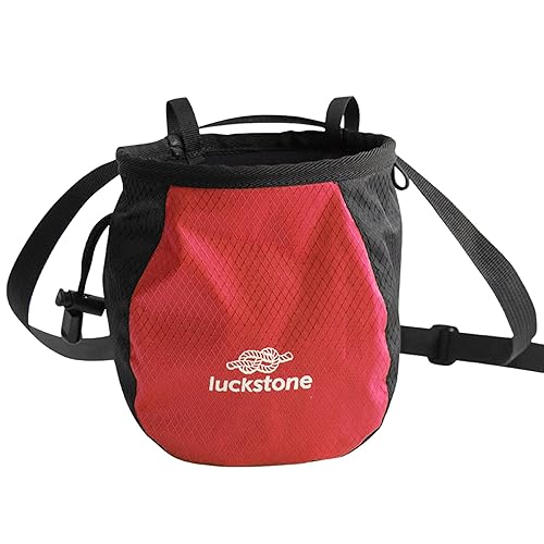 Rock Climbing Chalk Bag Adjustable Drawstring Chalk Bag Bouldering Chalk Bag Bucket for Rock Climbing Weight Lifting Portable Bouldering Chalk Bag Bucket
