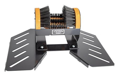 Scrusher - Deluxe Boot & Shoe Cleaner with Steel Base, Weather Resistant Heavy-Duty Outdoor Boot Scrubber, Made in The USA - style: Deluxe with Base