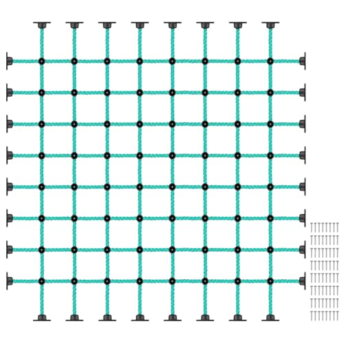 Climbing Net for Kids with Installation Base for 72" × 72" Wooden Frames, 1000 lbs Capacity Cargo Climbing Net Ladder for Playgrounds, Treehouses, Swing Sets & Outdoor Obstacle Courses - color: 72" X 72"
