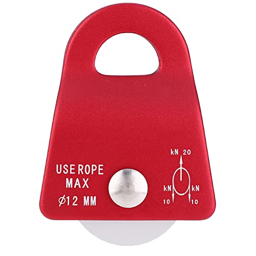 Metal Climbing Pulley Side Swing for Rock Climbing RED 2000KG