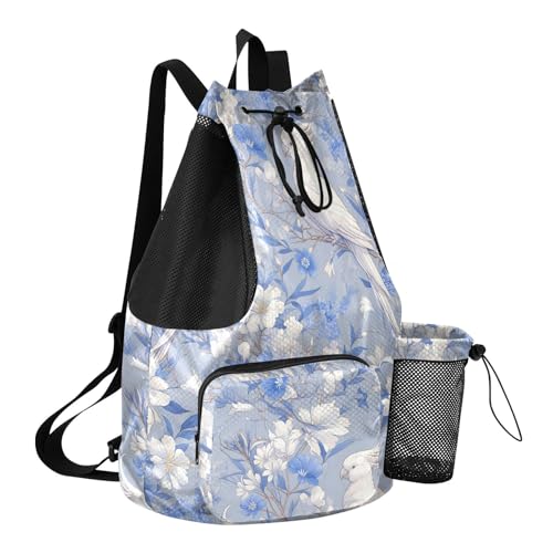 Draw String Back Bag Climbing Gym Bag With Inside Pockets Dry Wet Separation