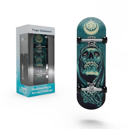 Wooden, pro Fingerboard 29mm Mini handboard、Premium Fingerboard Ideal for Dexterity maneuvers (Reaper) - color: Reaper