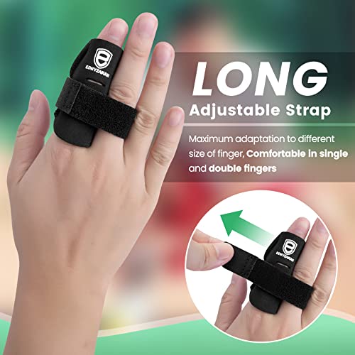 Finger Splint, 2 Pack Finger Buddy Bands | Adjustable Trigger Finger Brace, Sport Support, Basketball Volleyball Tennis Baseball