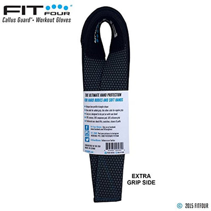 Black Lifting Strap with Wrist Support for Weightlifting | Silicone Grip | Reversible