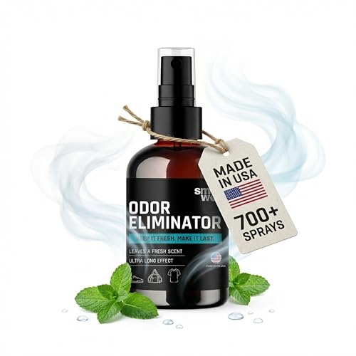 SmellWell Room Spray Odor Eliminator – Non Toxic Air Freshener & Shoe Deodorizer Spray, Shoe Smell Remover for Smelly Shoes, Home & Furniture – 6 fl oz