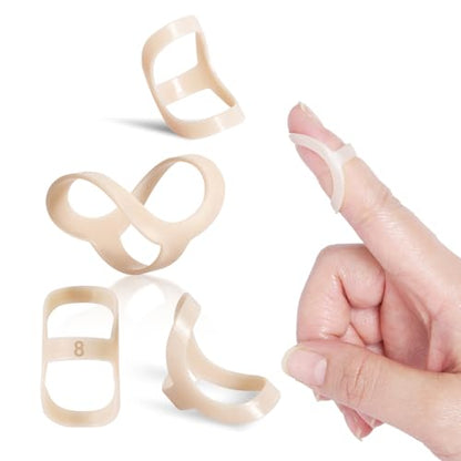 Oval Finger Splint 6 pcs, Finger Splints for Arthritis, Mallet Finger, Trigger Finger Splint, hypermobility(EDS) finger For Thumb/Middle,/Index/Pinky or Ring Finger (size 10,11 each 3pcs) - size: size 10,11 each 3 pcs