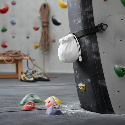 Climbing Chalk Bag with Adjustable Waist Belt, Durable Polyester Pouch for Bouldering & Rock Climbing