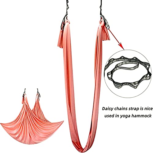 2Pcs 22KN Strong Climbing Strap Daisy Chain Nylon Daisy Chain Adjustable Strap Rope ，Length 110/150/180cmYoga Extend Belt - color: Black, size: 1.1m