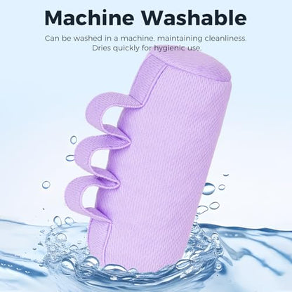 Palm Grips, Hand Contracture Cushions, Finger Grips, Finger Splitter, Palm Protector for Hand Contracture, Grip Strengthener Pad for Elderly, Stress Relief, Sweat Resistant, Washable, Purple, S, 2 Pcs - color: Purple-2 Pcs-S