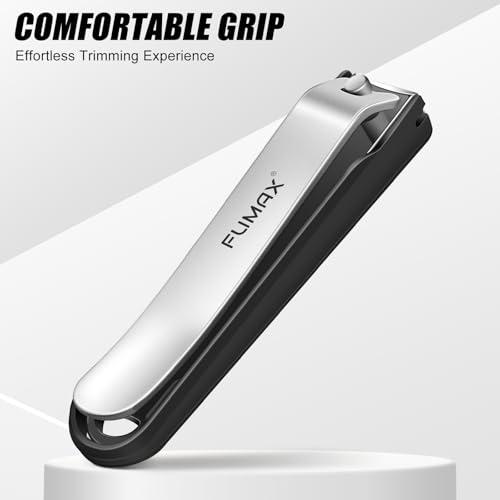 Nail Clippers for Men Women with Catcher, 2-Pack Large & Small Nail Cutter for Fingernails & Toenails, Sharp Stainless Steel Heavy Duty Fingernail Clipper Gifts for Adults