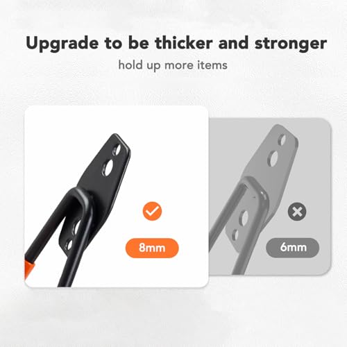Wallavant Skateboard Hooks 4-Pack Utility Small Heavy Duty Holder Garage Storage Wall Mount for Stroller Tennis Garden Tool Household Warehouse Shed - color: Small 4 Pack