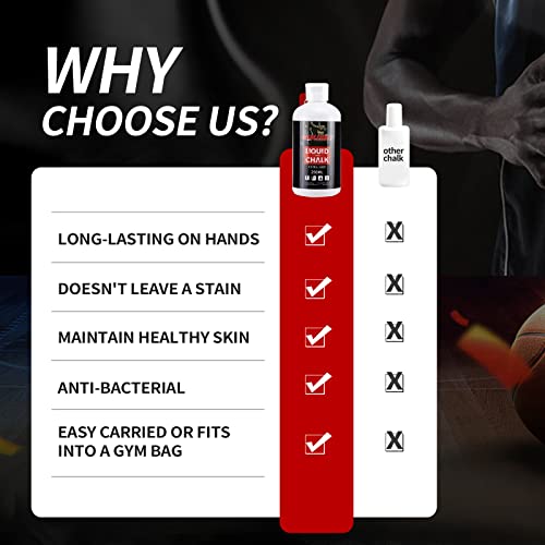 Liquid Chalk, Sports Chalk, Hand Grip Chalk,Weightlifting Chalk,Gym Chalk,Work Out Chalk for Cross Training, Powerlifting,Pole Dance - style: 100ML