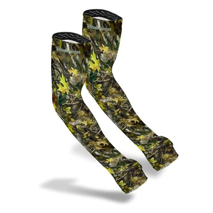 FARMER'S DEFENSE Gardening Arm Sleeves|UV Cooling Protective Sleeve Women & Men|Anti-Scratch Cover Sun UPF Outdoor Protection - Green Hunter Camo - XS - color: Green Hunter Camo, size: X-Small