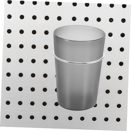 ABOOFAN 6pcs Pegboard Hooks for Hanging Versatile Pegboard Cup Holder Rings Compatible with Various Plates Sturdy Design for Use - size: 9.70X6.90X3.50CM