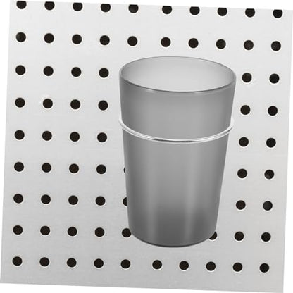 ABOOFAN 6pcs Pegboard Hooks for Hanging Versatile Pegboard Cup Holder Rings Compatible with Various Plates Sturdy Design for Use - size: 9.70X6.90X3.50CM