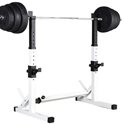 Adjustable Squat Rack Barbell Rack For Home Gym Max Load 550LBS | Bench Press Rack，Multi-Function Barbell Rack，Weight Lifting