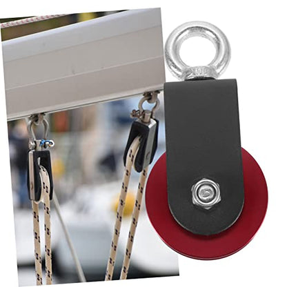 Hemoton Gym Pulley System Aluminum Alloy Cable Pulley Wheel Cable Attachment for Weight Lifting Fitness Equipment