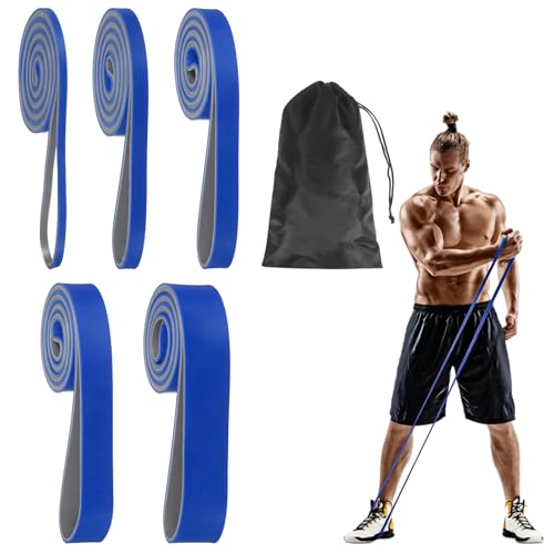 Resistance Bands for Working Out, Pull Up Bands, Pull Up Assistance Straps with Carry Bag for Home/Gym - color: Blue/Gray