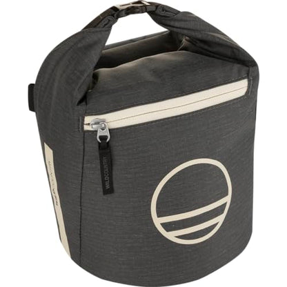 Wild Country Spotter Boulder Chalk Bag | Large Bucket with Zippered Pocket, Stands Upright for Long Sessions - color: Onyx
