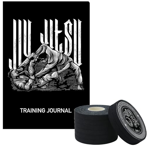 Bighorn Athletics Jiu Jitsu Training Bundle: Essential BJJ Finger Tape and Training Journal Included