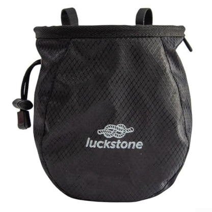 Portable Polyester Climbing Chalk Bag with Adjustable Belt and Fleece Lining for Magnesium Powder, Ideal for Rock Climbing and Weightlifting, Black/Red/Green/Blue, 12x8x16cm - color: Black