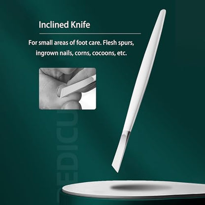 Pedicure Knife For Feet Professional Callus Knife Ingrown Toenail Knives Foot Care Tools Dead Skin Removal Nail Scraper File (Pedicure Knife (Silvery)) - size: Pedicure Knife (Silvery)