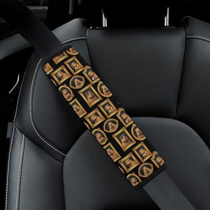 1 Pair Cute Capybara Plaid Car Seat Straps Shoulder Pads Soft Padded Harness Pads Strap for Adult Use, Stroller Pushchair High Chair, Comfortable Driving - color: Pattern 819