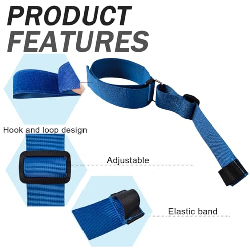 Arm Swing Trainer, 90 Degree Running Form Aid for Speed & Agility Training, Adjustable Strap to Improve Endurance, Prevent Arm Crossing in All Sports, Help Athletes Run Faster - size: Large(Blue)