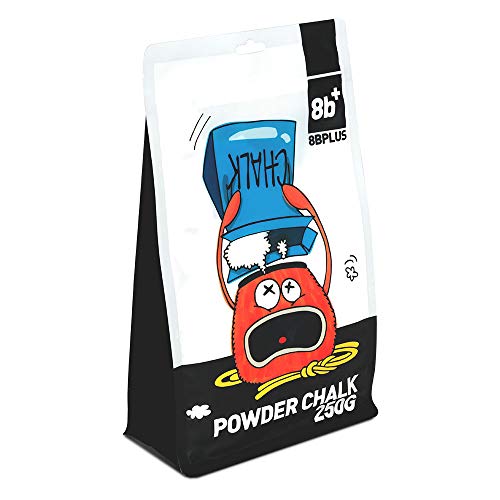 8BPLUS Chalk for Climbing, Bouldering - Premium Quality - No Fillers or Drying Agents - style: 250G Powder