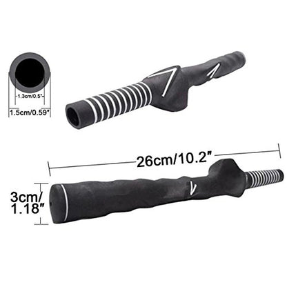 traderplus Right-Handed Golf Swing Training Grip Trainer, Black - color: 2 Pack