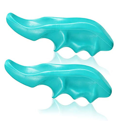 Nuanchu 2 Pcs Green Thumb Saver Massage Tool Deep Tissue Massager for Pressure Reflexology Professional Neck Shoulder Back Foot Stress Relief - color: Green