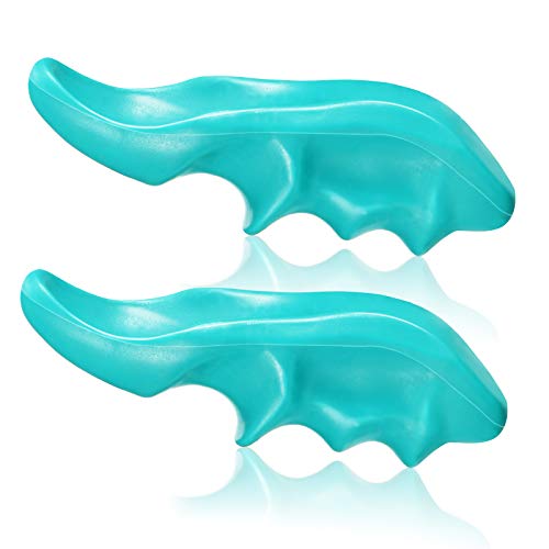 Nuanchu 2 Pcs Green Thumb Saver Massage Tool Deep Tissue Massager for Pressure Reflexology Professional Neck Shoulder Back Foot Stress Relief - color: Green
