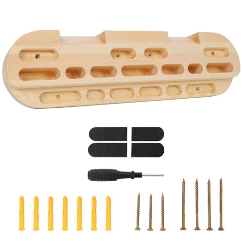 SwingIt Rock Climbing Fingerboard Door Mounted Training Station as Rock Climbing Hangboard Climbing Pull Up Bar, Rock Climbing Board for Hanging Practice and Finger Strength Training