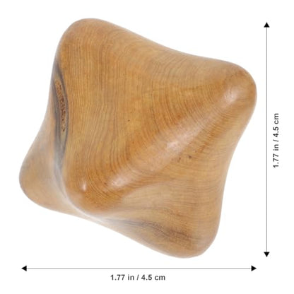 Milisten Hexagon Hand Massager Wood Hand Ball Thai Massage Trigger Point Massager Relief Tool