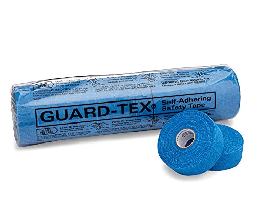 Guard-Tex® Blue Finger Tape 3/4 inch - Self-Adhesive No Residue - 16 Rolls - 90ft Per Roll - 1440ft Total - color: Blue, size: 3/4 Inch