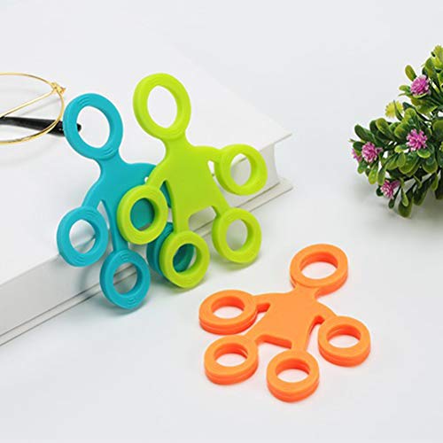 3pcs Finger Stretcher Exerciser, 3 Levels Hand Grip Strengthener, Hand 3 Strengthener Exerciser,Forearm Trainer Silicone Rings for Muscle Rehabilitation Band Fitness Expander (A)