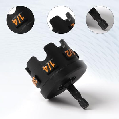 Nut Zipper Drill Attachment for Fast Nut and Bolt Removal, Aluminium Alloy Hex Shank Nut Driver for 1/4", 3/8", and 1/2" Threaded Rods,Fast Nut and Bolt Removal for Conduit Racks,Strut Systems 1 piece