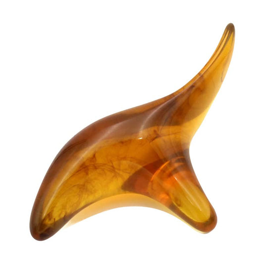 Broman Reflexology Tool - Trigger Point Massage Tool, Perfect for Full Body Massage, Ideal as Foot Massager and Hand Massager, Small Yet Mighty, Amber-Color - color: Ambercolor