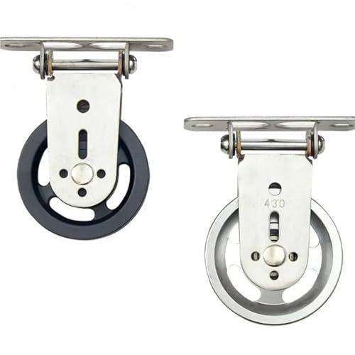 U Groove Stainless Steel Wall Pulley Fitness Wall Mount Rotating Pulley for Home Gym Strength Training Mute Bearing Wheel Home DIY Cable Machine for LAT Lift(Aluminum Alloy sheav) - color: Aluminum alloy sheav