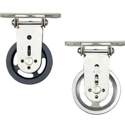 U Groove Stainless Steel Wall Pulley Fitness Wall Mount Rotating Pulley for Home Gym Strength Training Mute Bearing Wheel Home DIY Cable Machine for LAT Lift(Aluminum Alloy sheav) - color: Aluminum alloy sheav