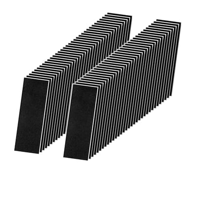 Fingerboard Grip Tape,Foam Tape for Fingerboard，100Pcs 110mm x 38mm Black Wooden Fingerboard Skateboard Foam Grip Tape Stickers (100) - style: 100