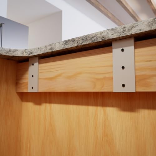 The Original Granite Bracket Countertop Support L-Bracket (Aluminum - White, 10 Inches) - size: 10 Inches, style: Aluminum - White