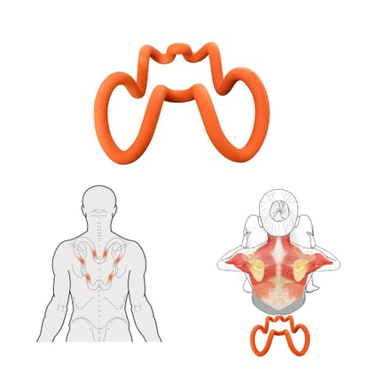 LittleMum Deep Trigger Point Myofascial Release Tool –Back, Shoulder Blade & Hip Flexor Massager for Scapular Pain, Upper-Back Stiffness, Levator Scapulae Tightness, Psoas & Pelvic Muscle Relief